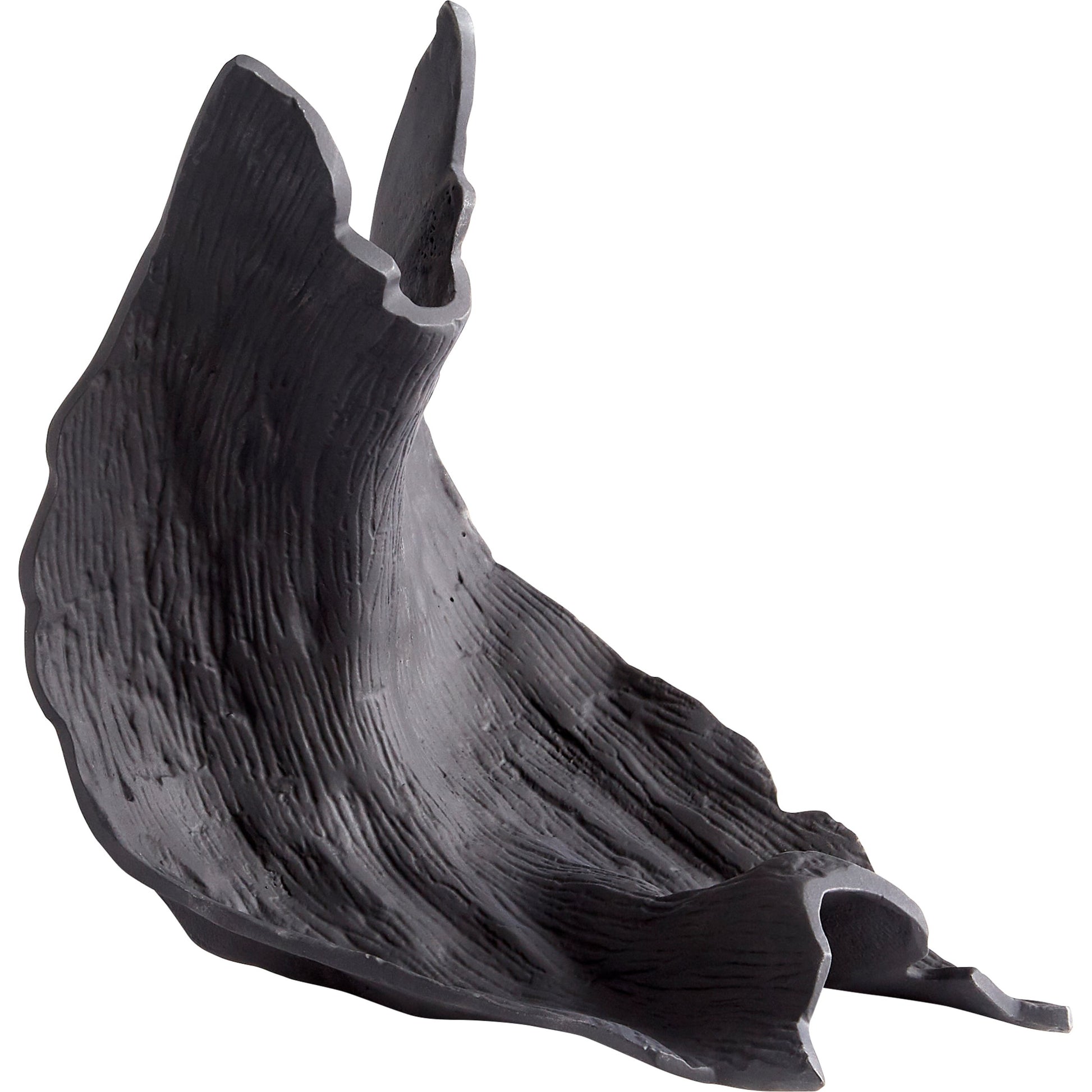 Pinely Tray by Cyan Design in matte black. Made from aluminum in a eclectic & global style.