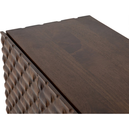 Rio Sideboard by Four Hands in round cut white wash, antique brass, white wash mango. Made from solid mango, iron in a eclectic & global style.