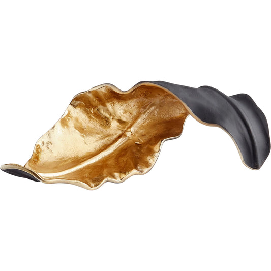Oak Brush Sculpture by Cyan Design in black, gold. Made from aluminum in a transitional style.