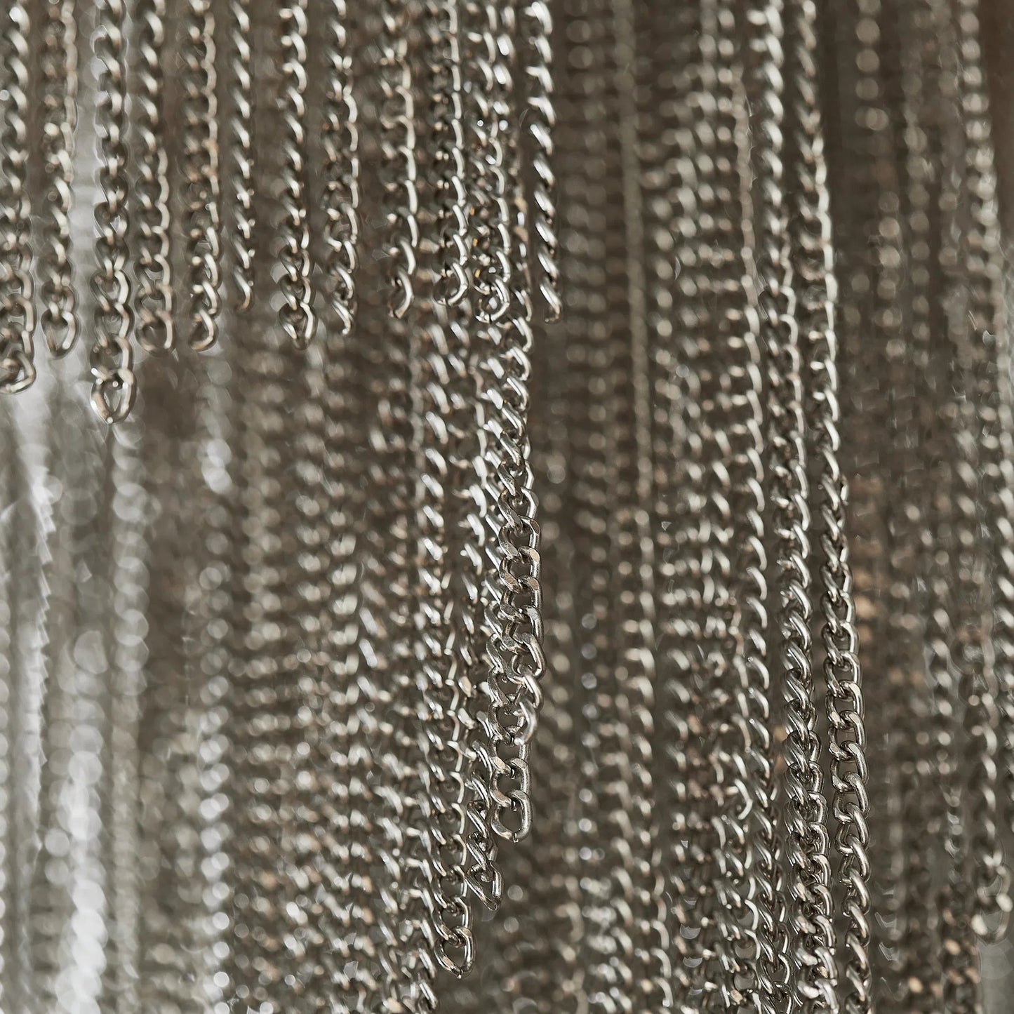 047 SR-778362 | Closeup | Divaza Chandelier by Cyan Design in silver. Made from iron in a eclectic & global style.
