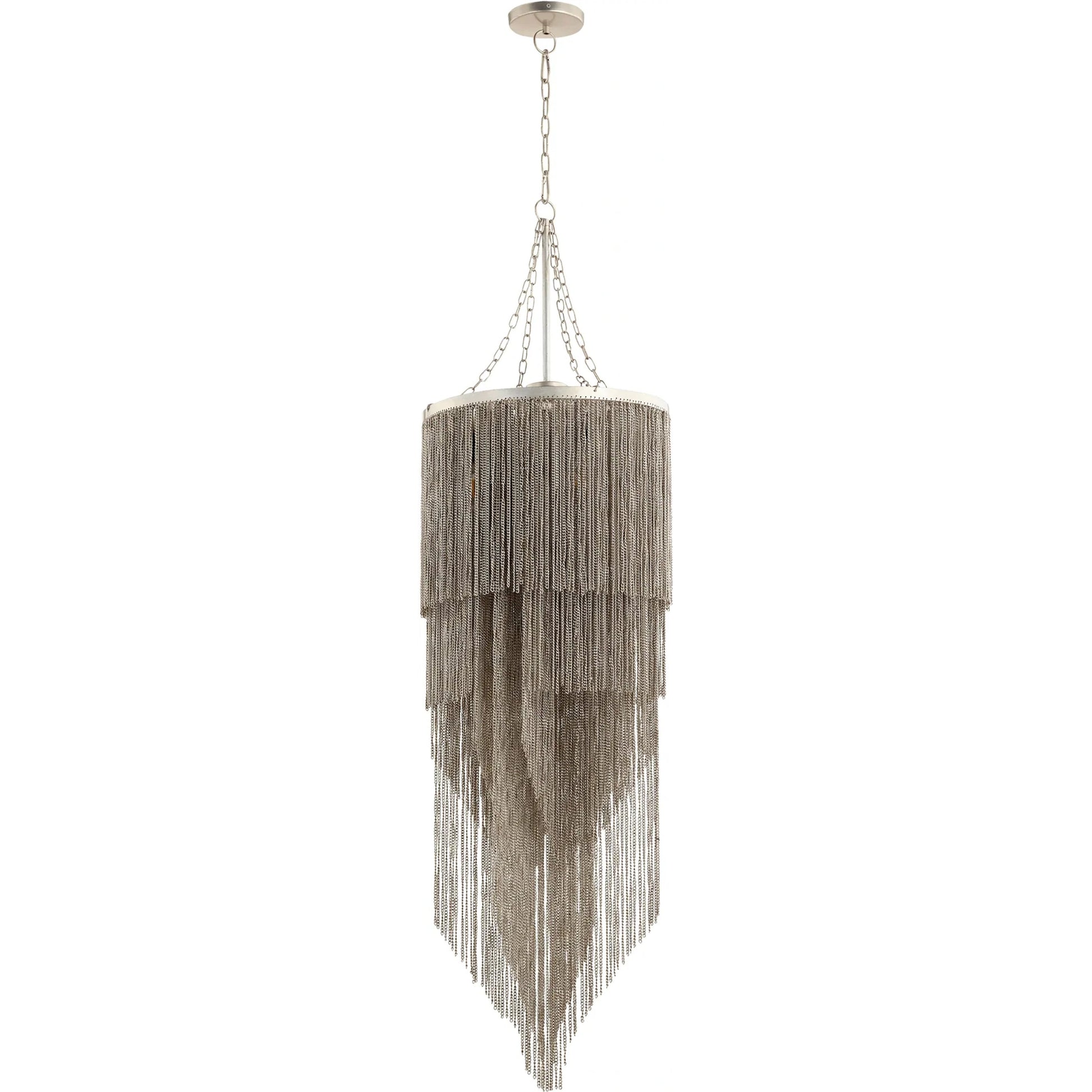 Divaza Chandelier by Cyan Design in silver. Made from iron in a eclectic & global style.