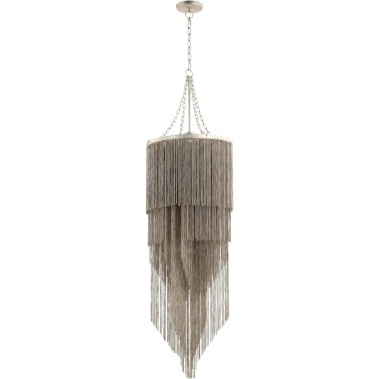 Divaza Chandelier by Cyan Design in silver. Made from iron in a eclectic & global style.