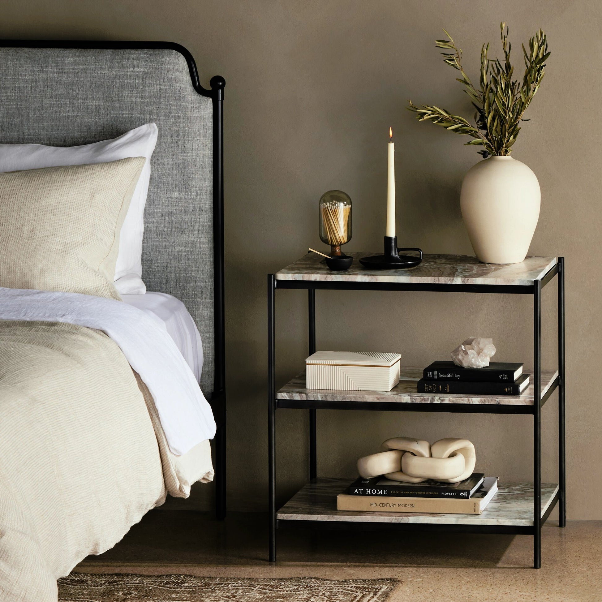 Felix Nightstand by Four Hands. Made from unique in a transitional style.