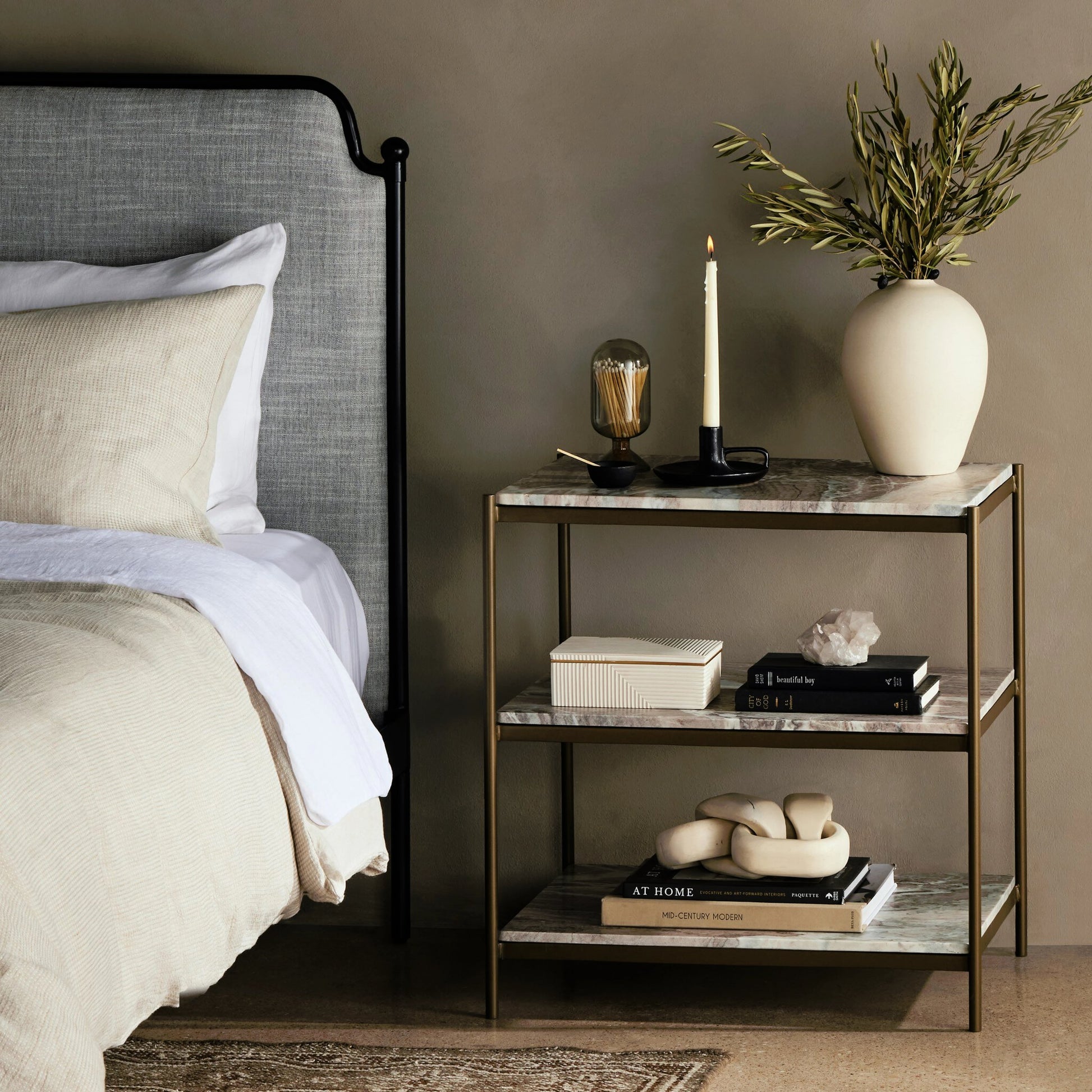 Felix Nightstand by Four Hands. Made from unique in a transitional style.