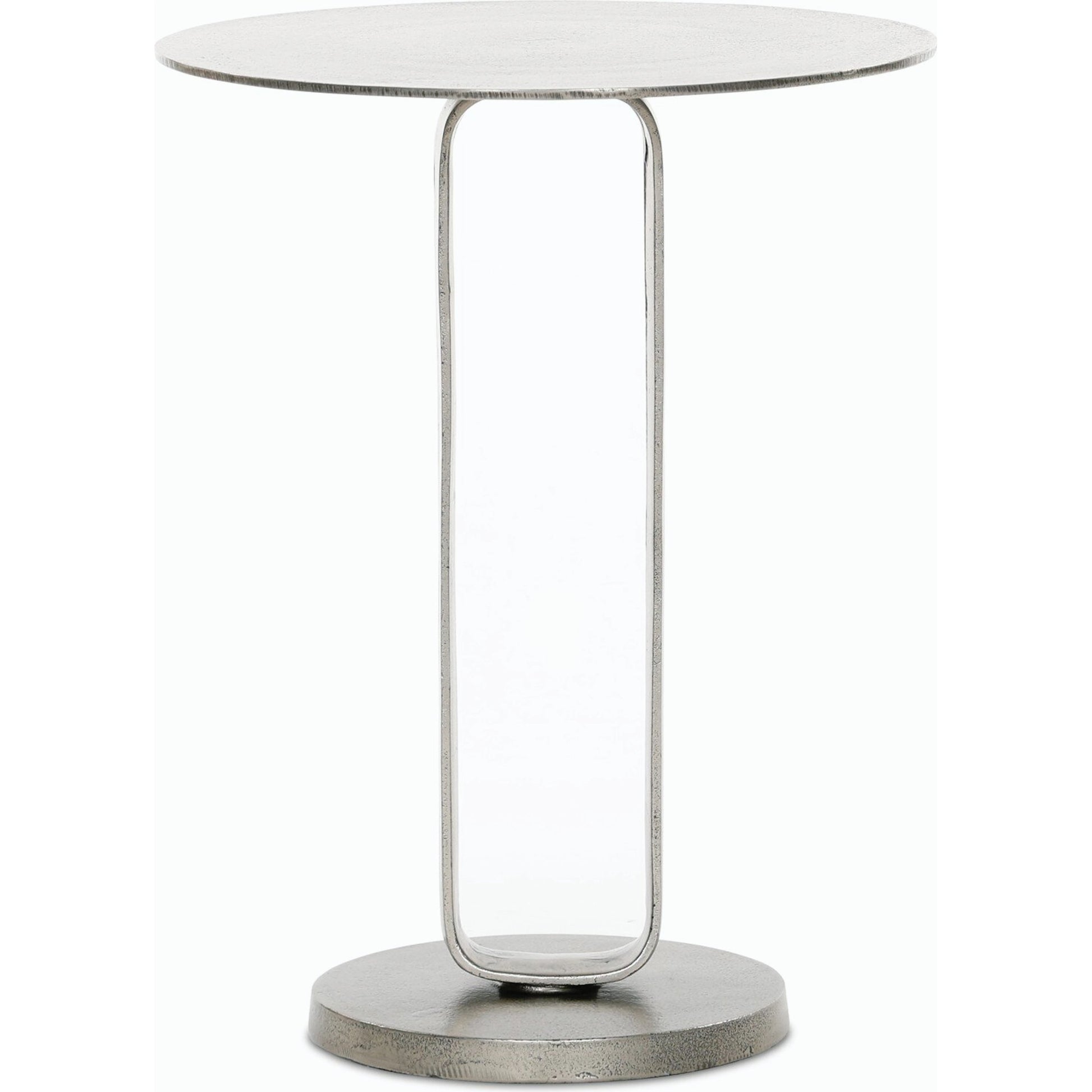 Douglas End Table by Four Hands. Made from aluminum, engineered hardwood in a modern style.