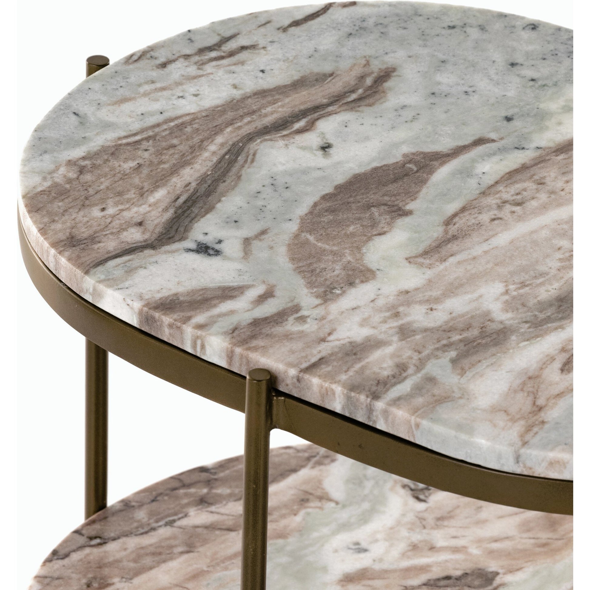 Felix Oval Nightstand by Four Hands. Made from iron, solid marble in a modern style.