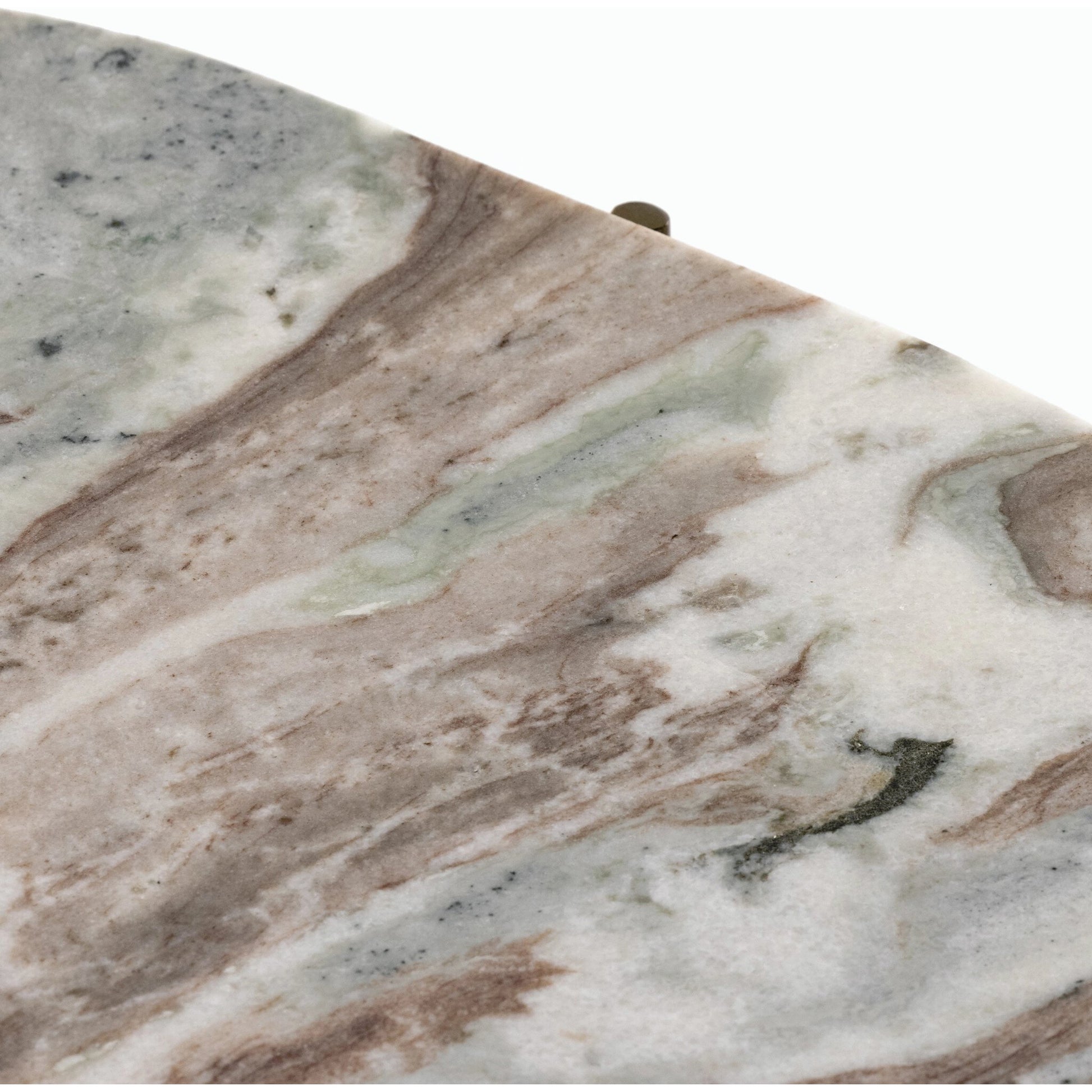 Felix Oval Nightstand by Four Hands. Made from iron, solid marble in a modern style.