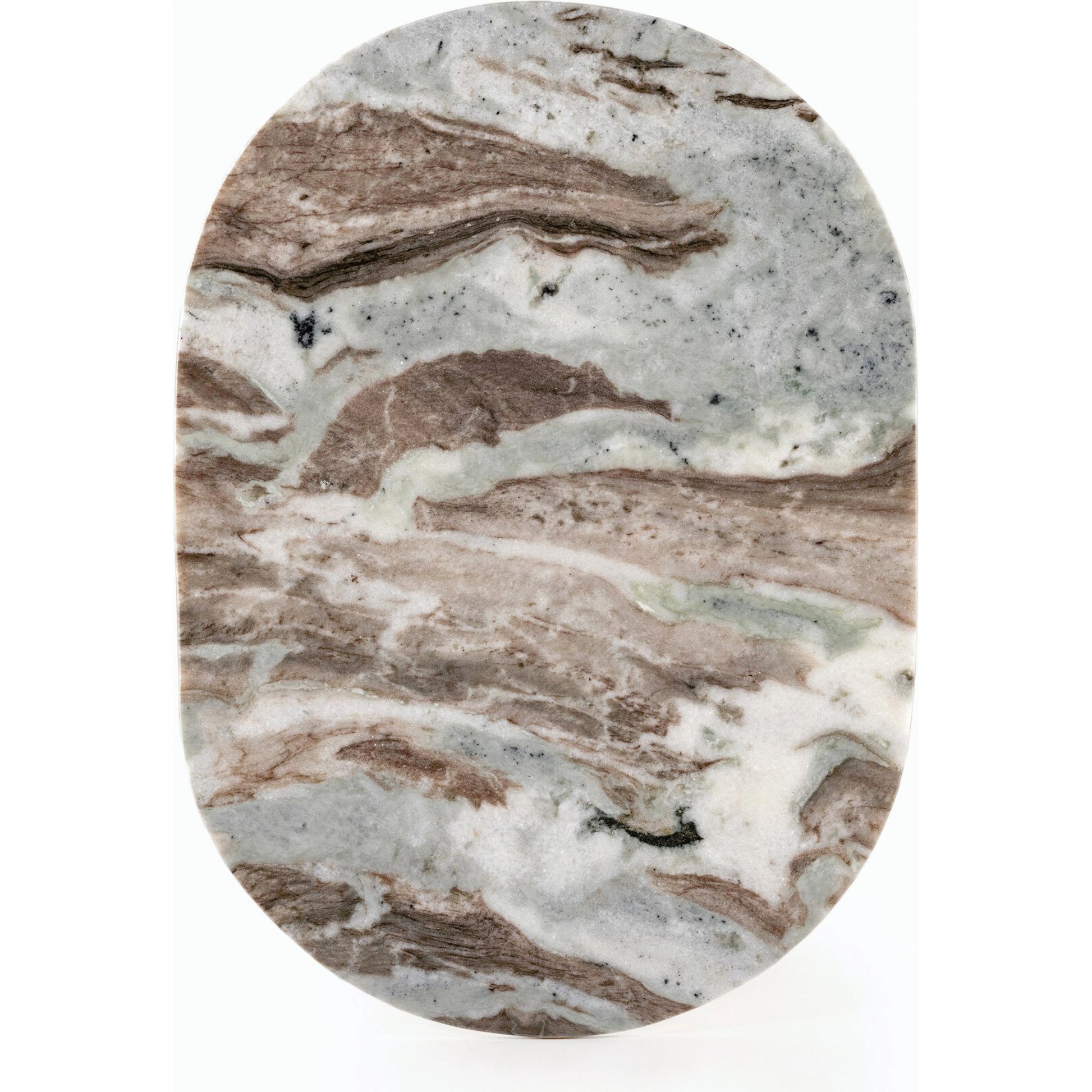 Felix Oval Nightstand by Four Hands. Made from iron, solid marble in a modern style.