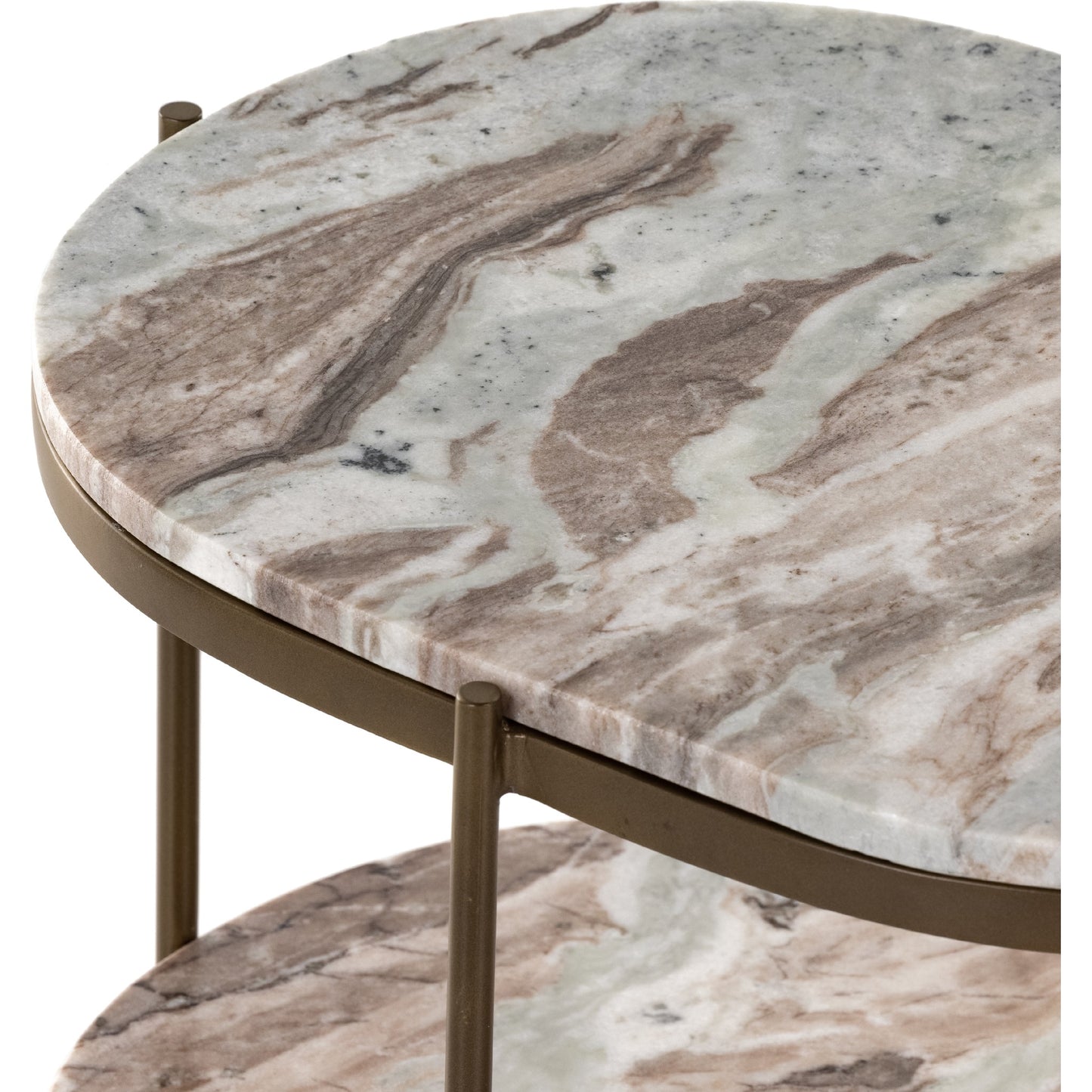 028 SI-1797538 | Additional Silo | Felix Oval Nightstand by Four Hands. Made from iron, solid marble in a modern style.
