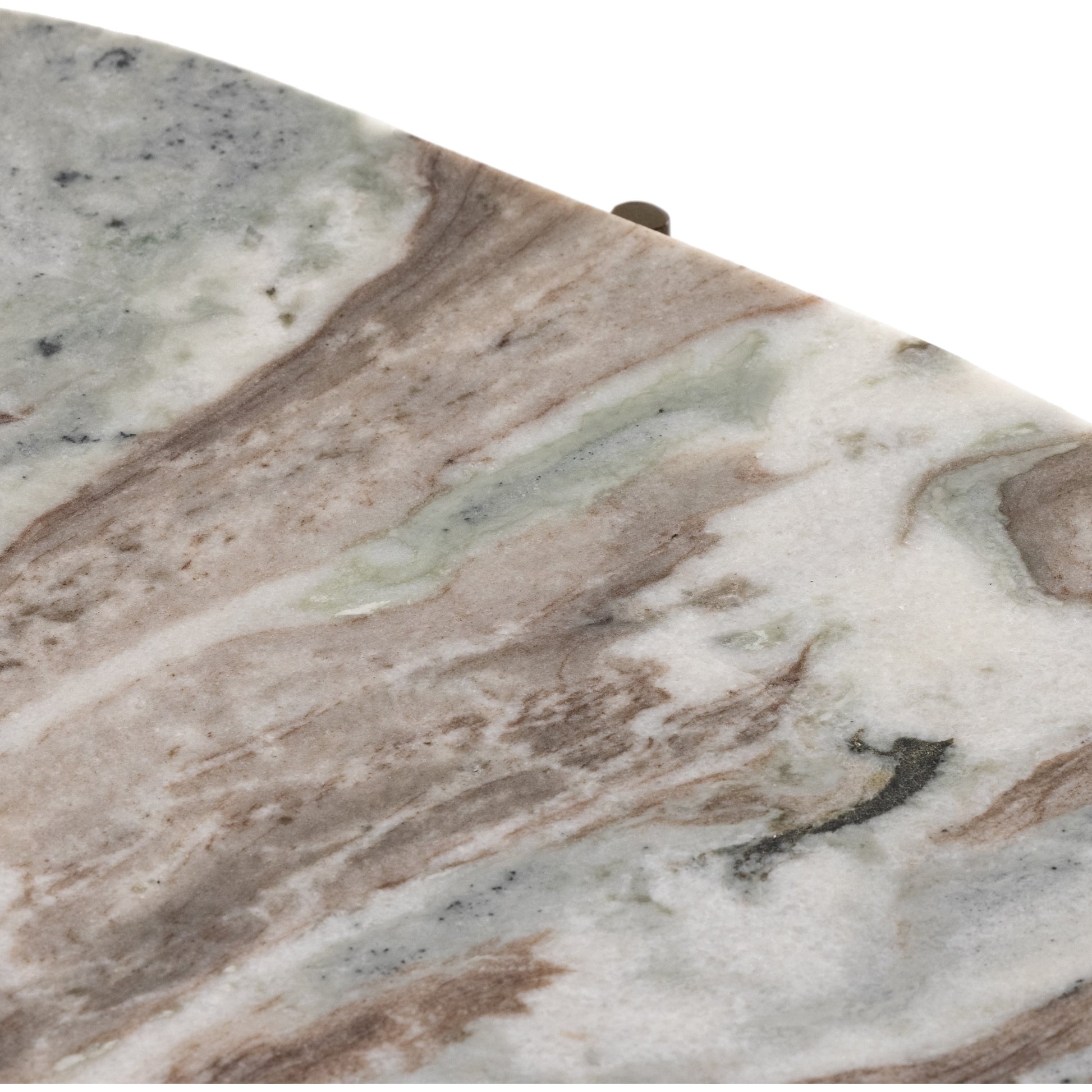 Felix Oval Nightstand by Four Hands. Made from iron, solid marble in a modern style.