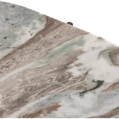 Felix Oval Nightstand by Four Hands. Made from iron, solid marble in a modern style.