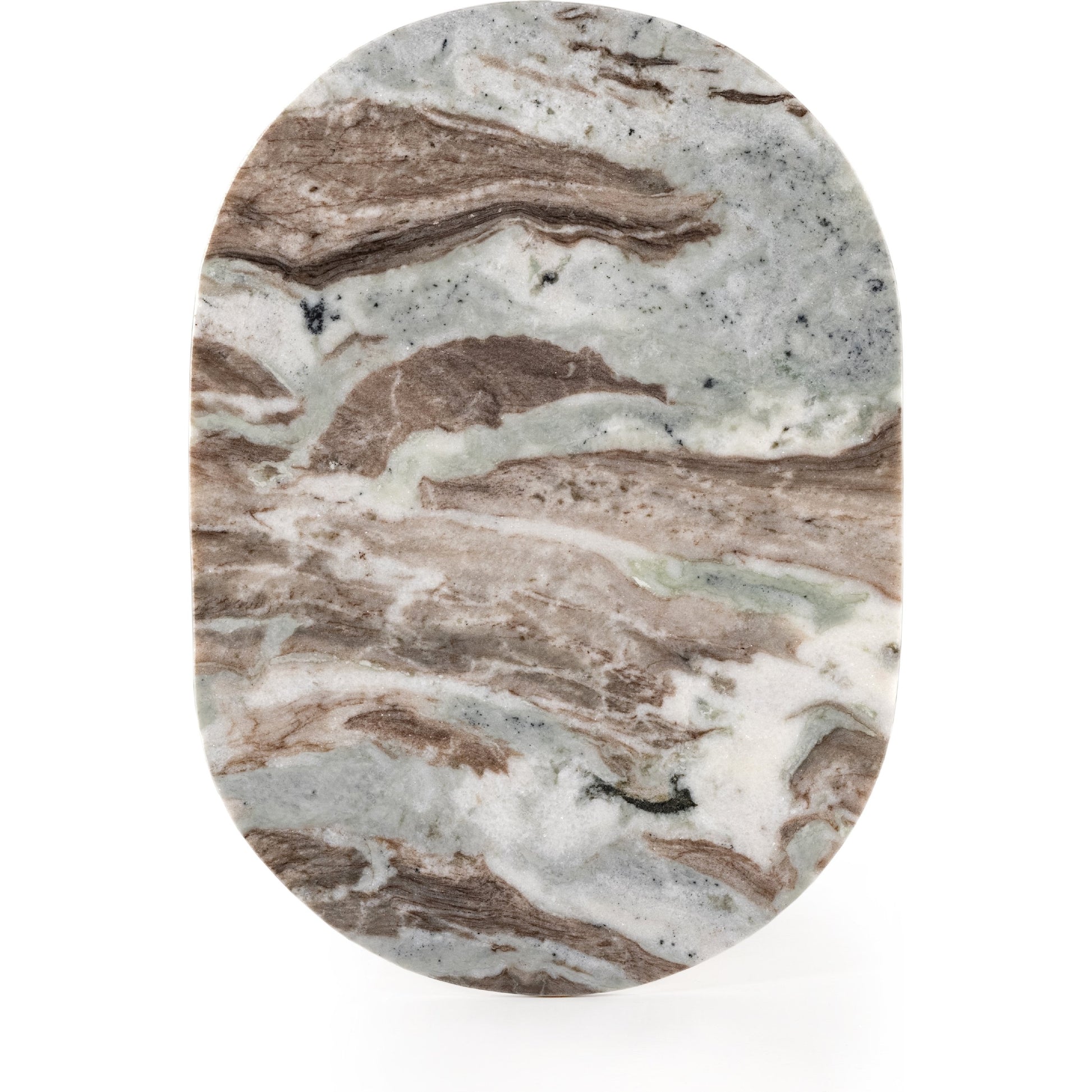 Felix Oval Nightstand by Four Hands. Made from iron, solid marble in a modern style.