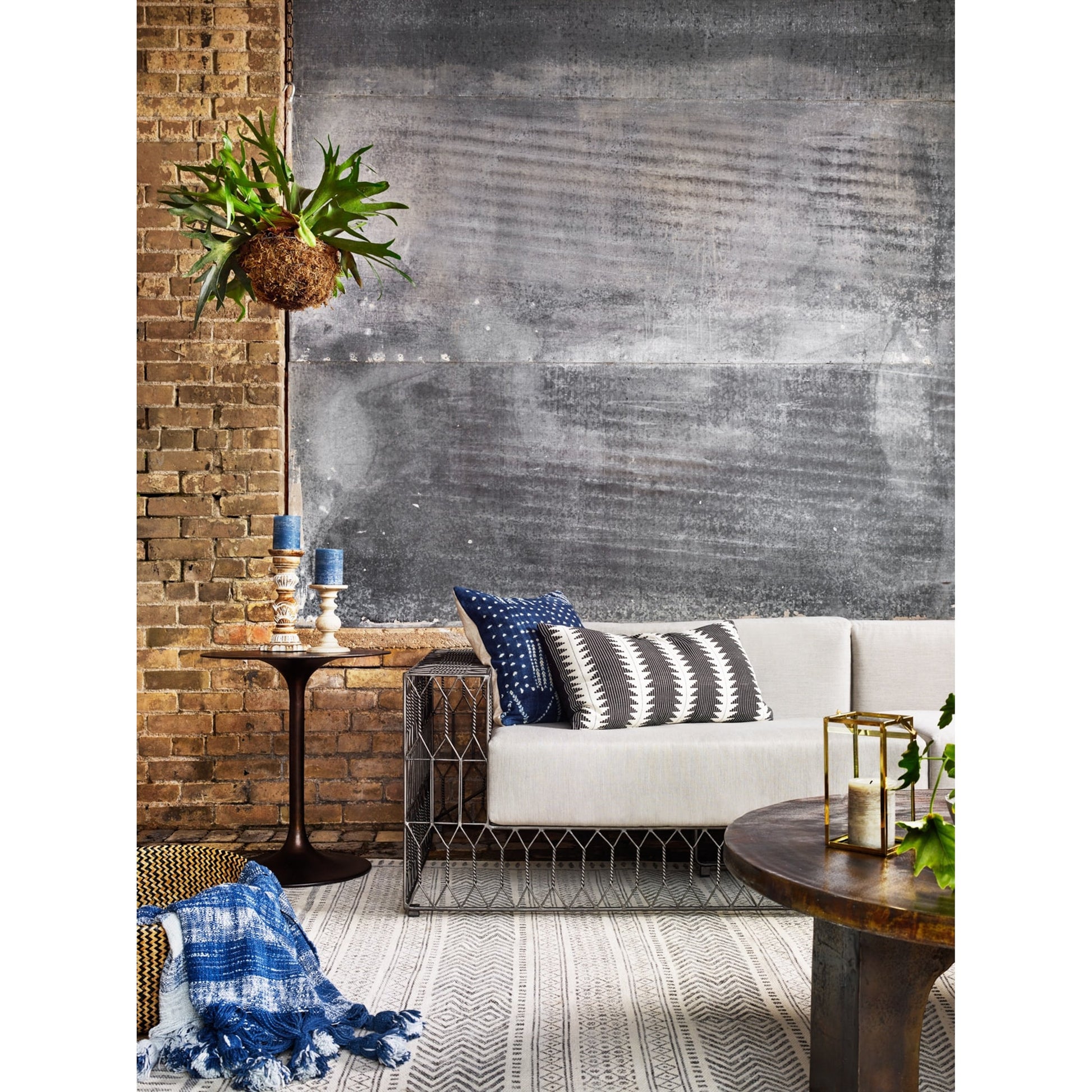 Tulip Side Table by Four Hands. Made from aluminum in a modern style.