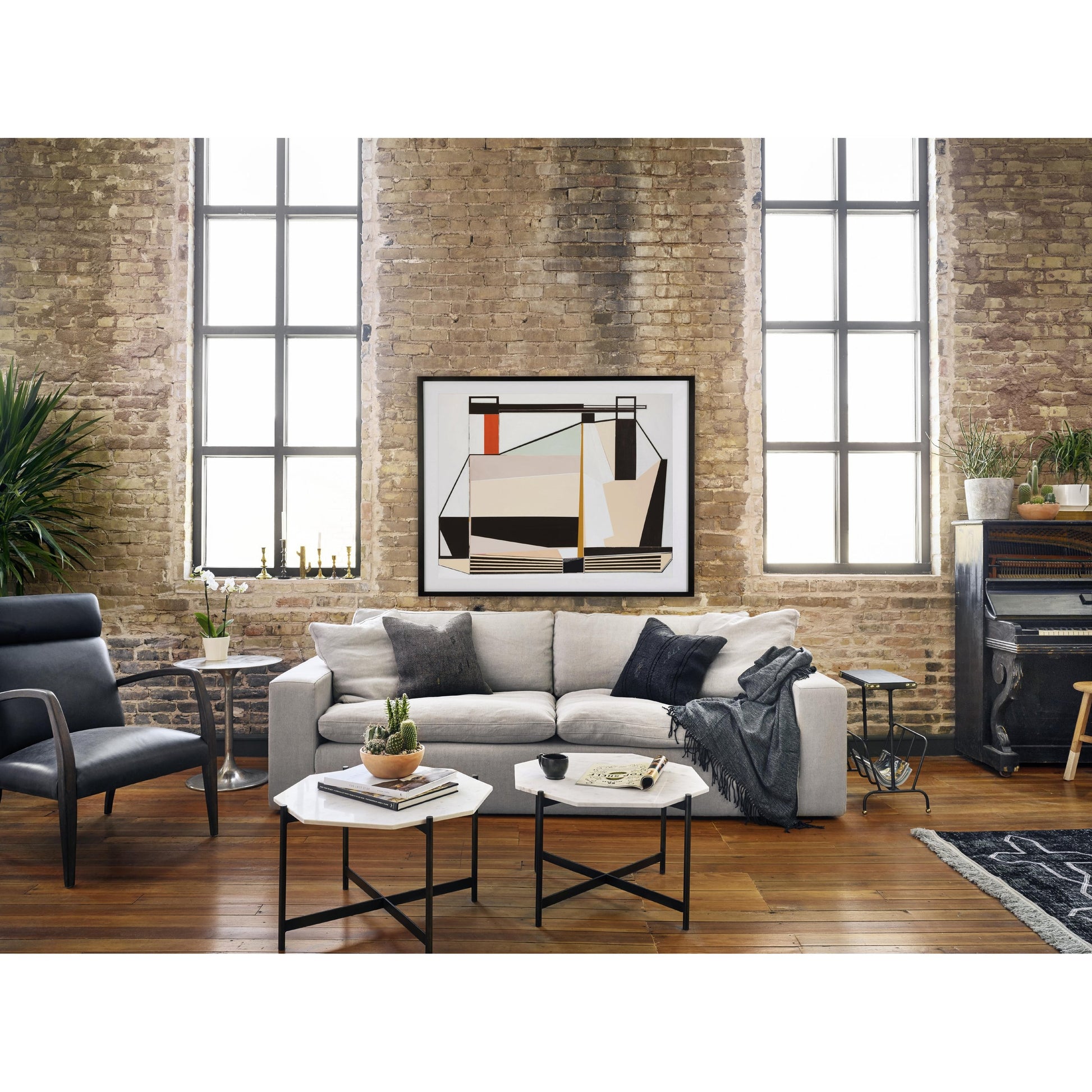 Tulip Side Table by Four Hands. Made from aluminum in a modern style.