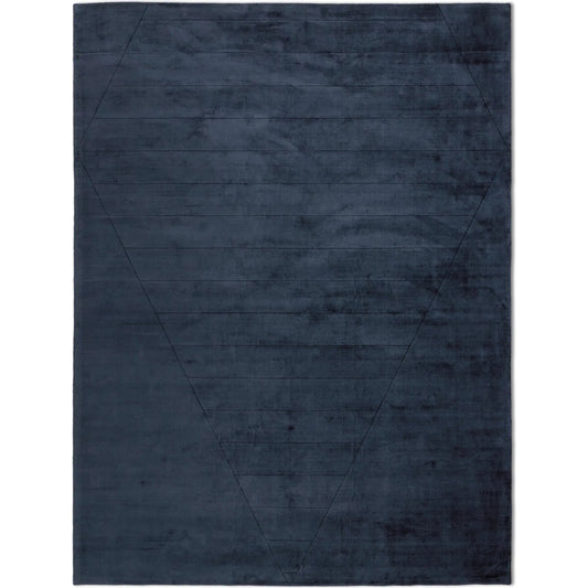 Sadzi Hand Carved Rug by Four Hands in sadzi navy. Made from 100% viscose (rayon) in a unique style.