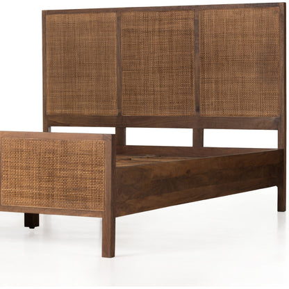 Sydney Bed by Four Hands. Made from cane, solid mango in a modern style.