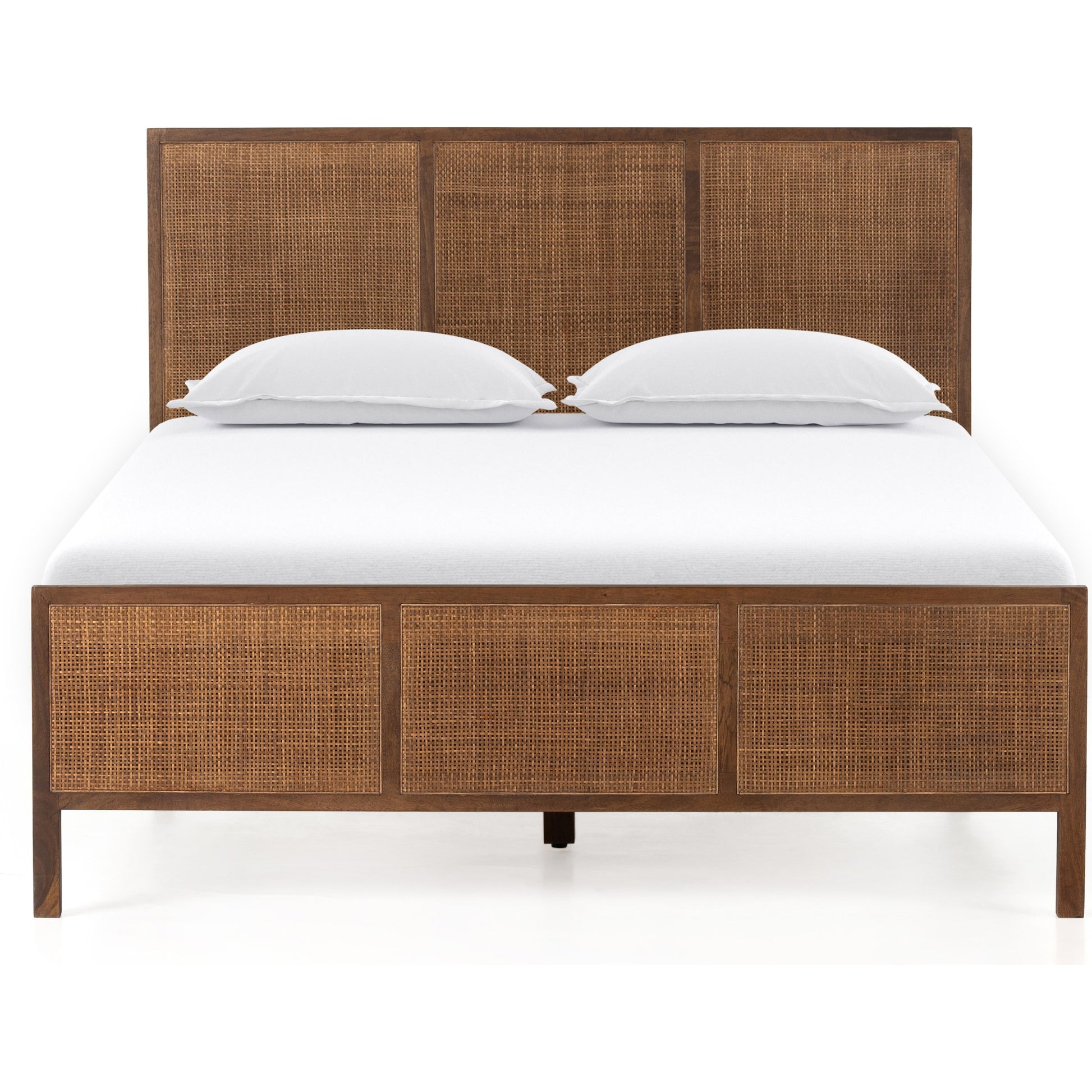 Sydney Bed by Four Hands. Made from cane, solid mango in a modern style.