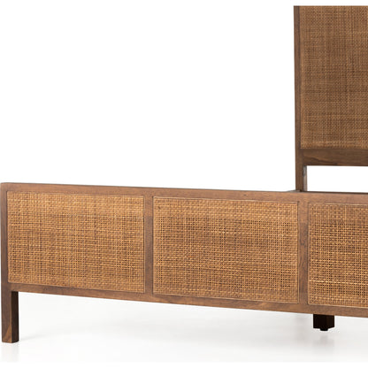 Sydney Bed by Four Hands. Made from cane, solid mango in a modern style.