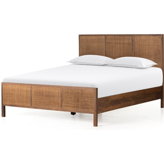 Sydney Bed by Four Hands. Made from cane, solid mango in a modern style.