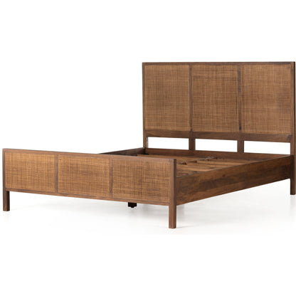 Sydney Bed by Four Hands. Made from cane, solid mango in a modern style.
