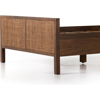 Sydney Bed by Four Hands. Made from cane, solid mango in a modern style.