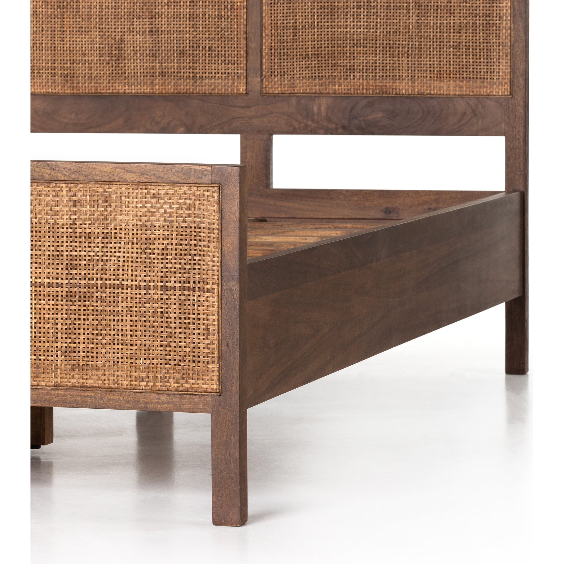 Sydney Bed by Four Hands. Made from cane, solid mango in a modern style.