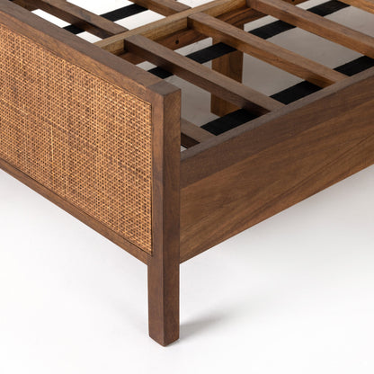 Sydney Bed by Four Hands. Made from cane, solid mango in a modern style.