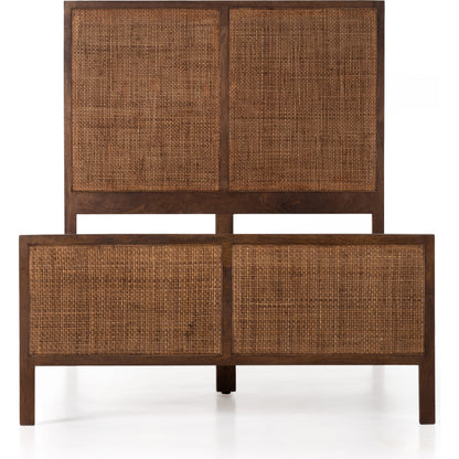 Sydney Bed by Four Hands. Made from cane, solid mango in a modern style.