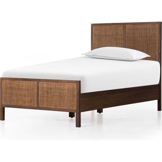 Sydney Bed by Four Hands. Made from cane, solid mango in a modern style.