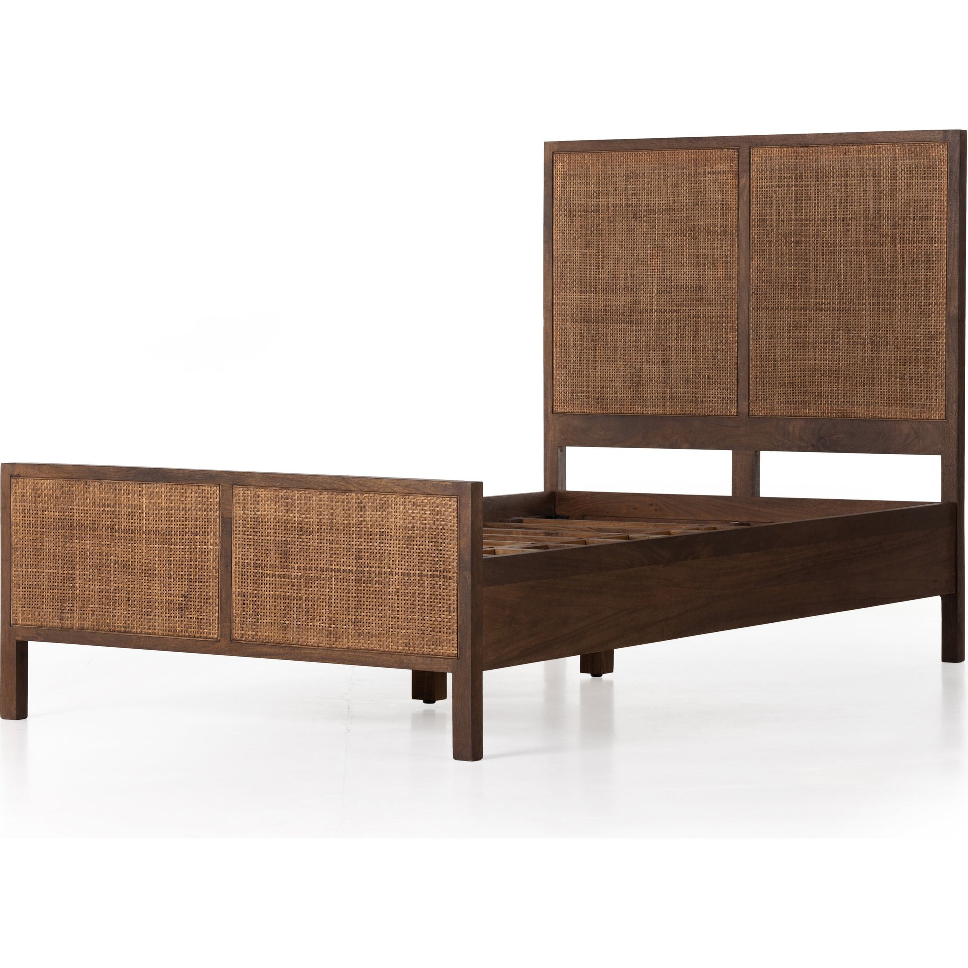 Sydney Bed by Four Hands. Made from cane, solid mango in a modern style.
