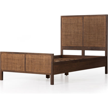 Sydney Bed by Four Hands. Made from cane, solid mango in a modern style.
