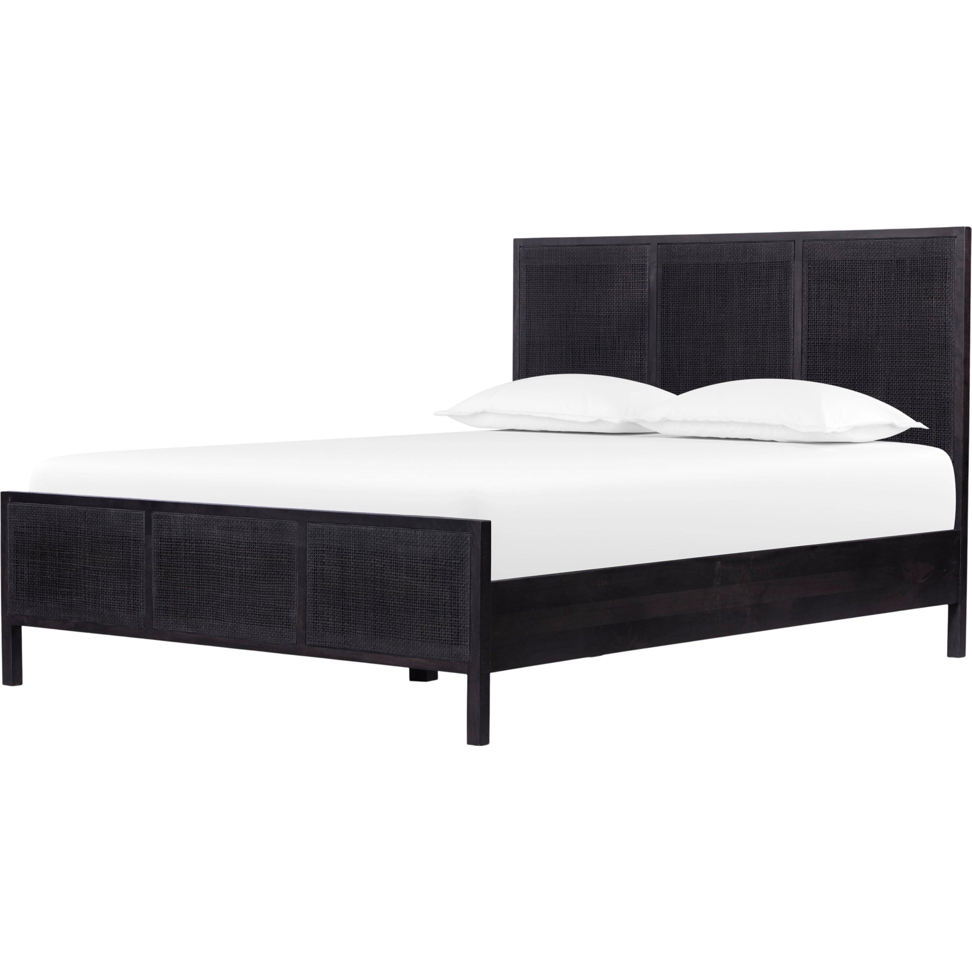 Sydney Bed by Four Hands. Made from cane, solid mango in a modern style.