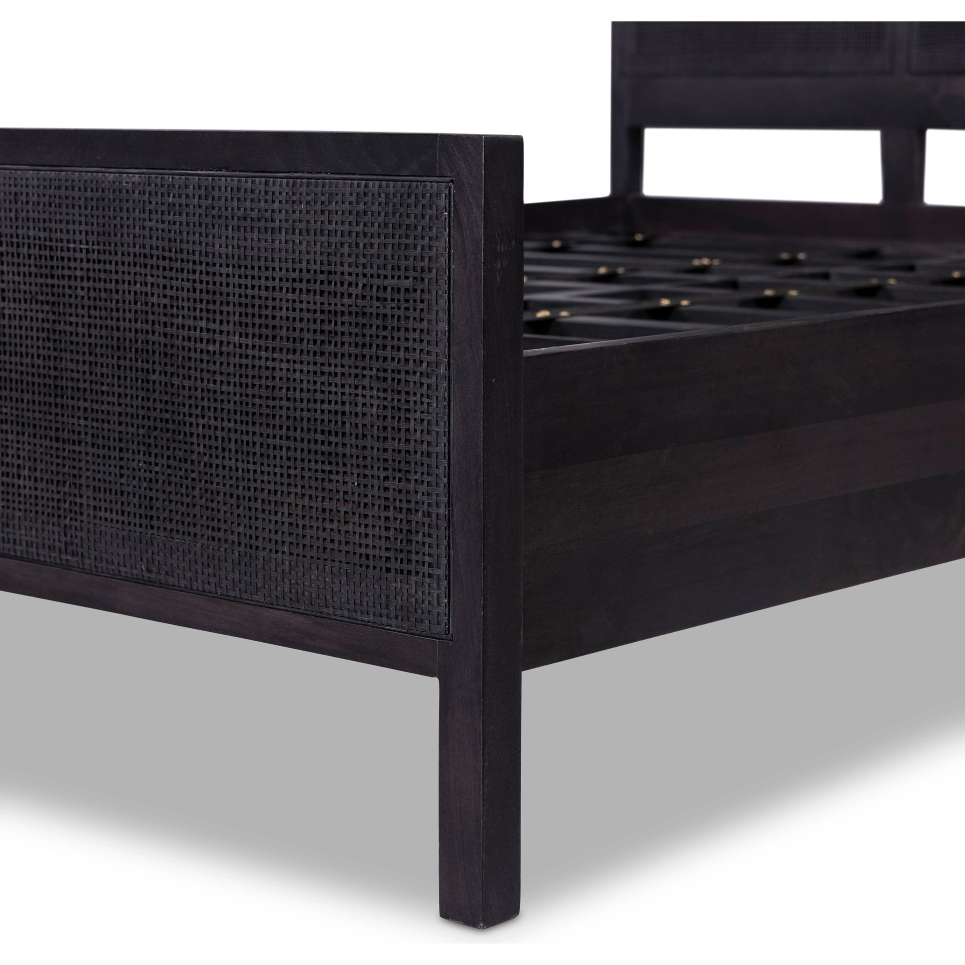 Sydney Bed by Four Hands. Made from cane, solid mango in a modern style.