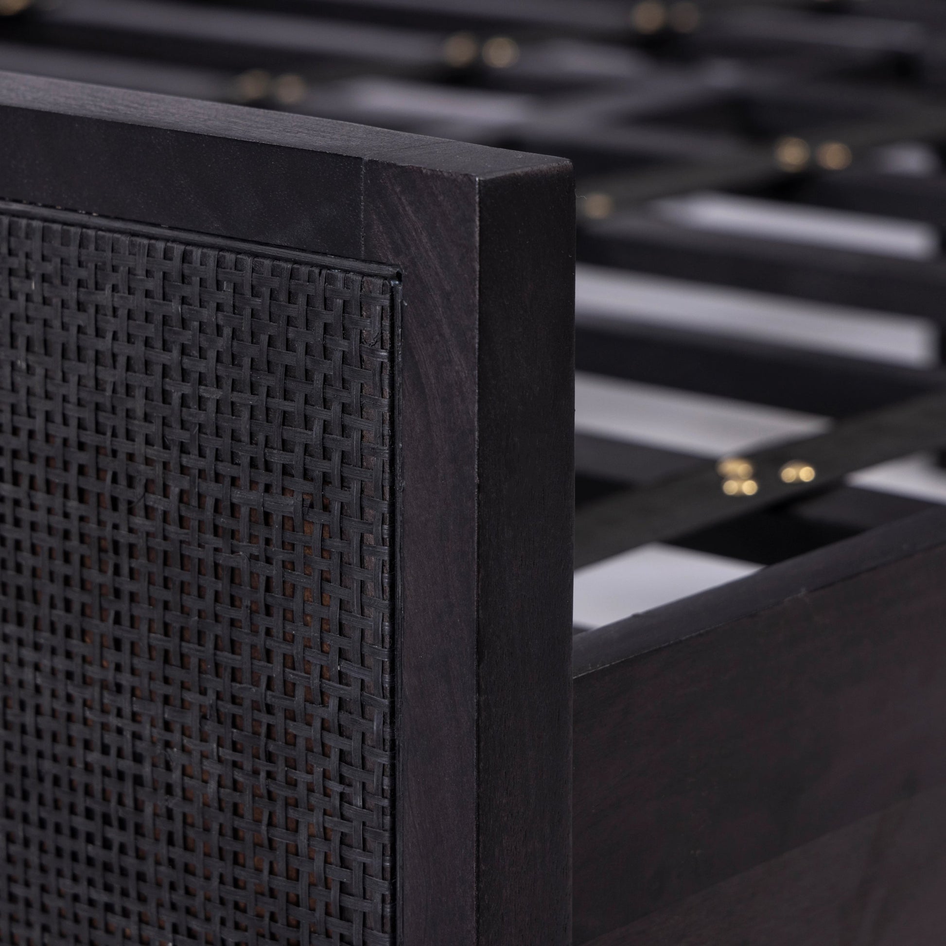 Sydney Bed by Four Hands. Made from cane, solid mango in a modern style.