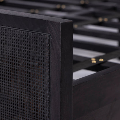 Sydney Bed by Four Hands. Made from cane, solid mango in a modern style.