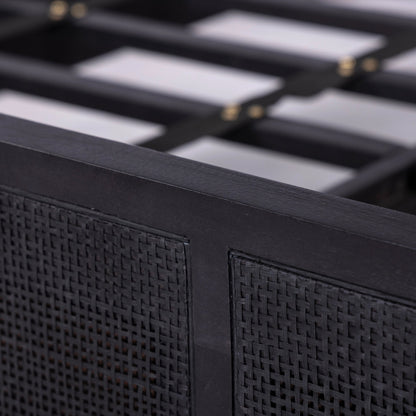 Sydney Bed by Four Hands. Made from cane, solid mango in a modern style.