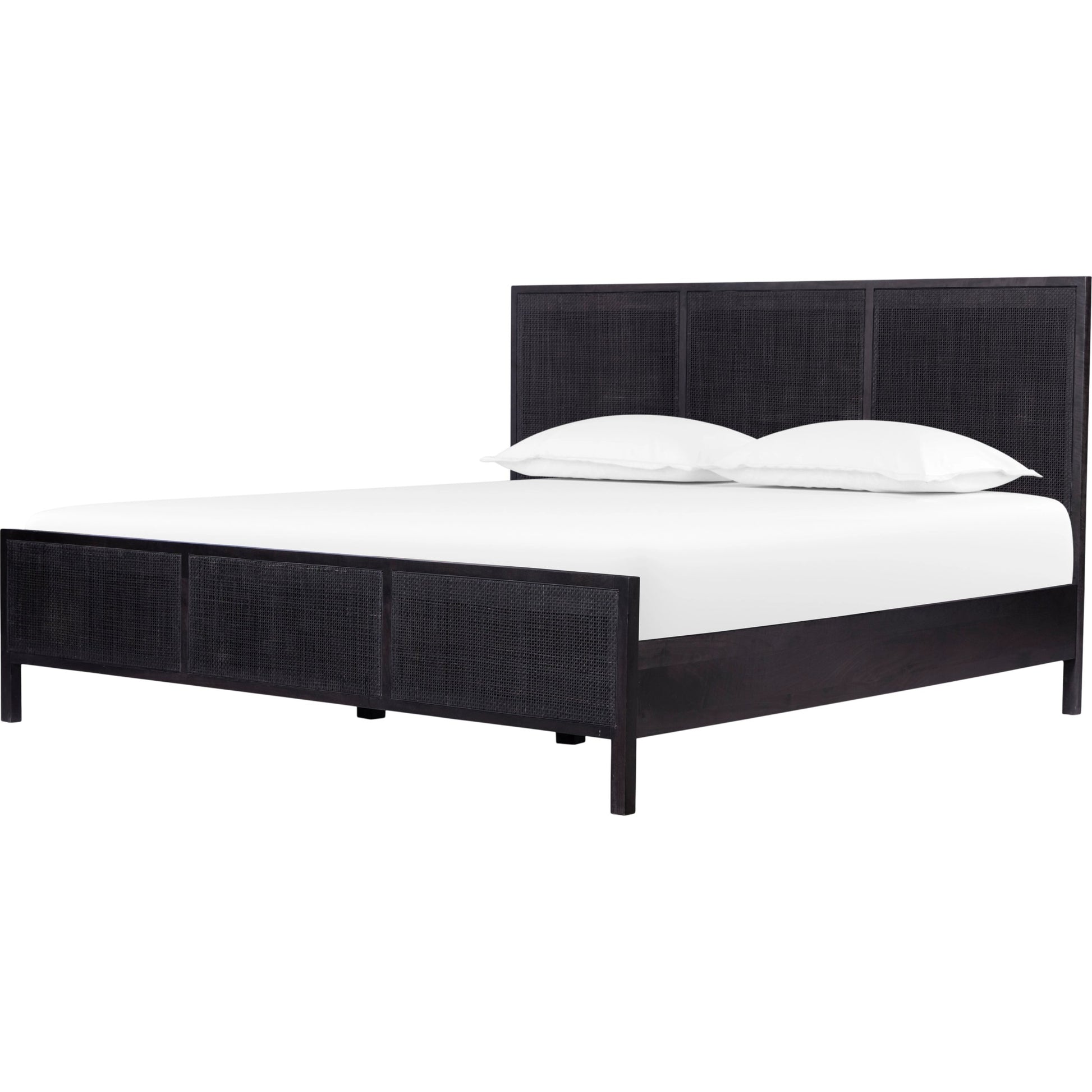 Sydney Bed by Four Hands. Made from cane, solid mango in a modern style.