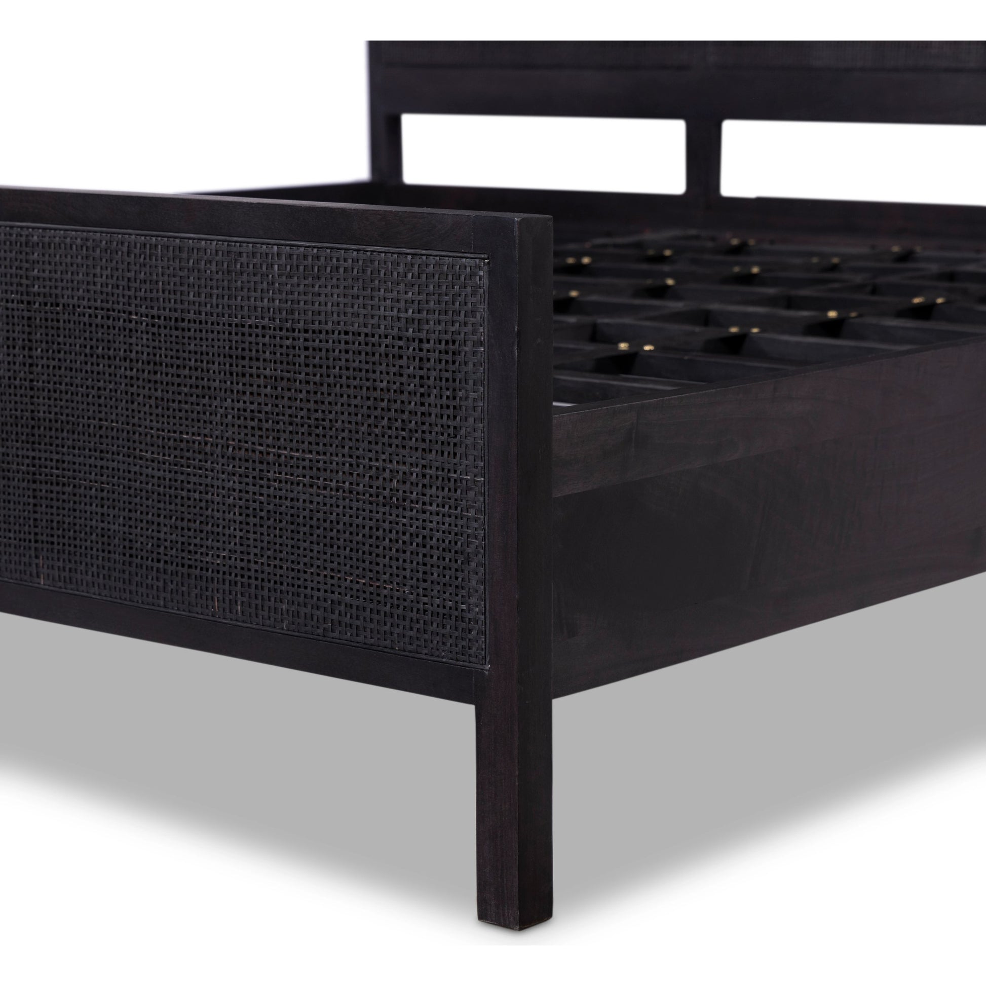 Sydney Bed by Four Hands. Made from cane, solid mango in a modern style.