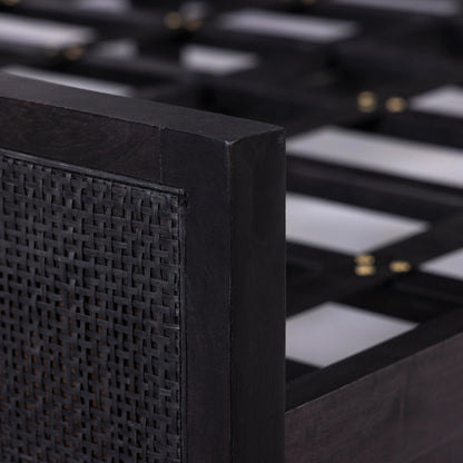 Sydney Bed by Four Hands. Made from cane, solid mango in a modern style.