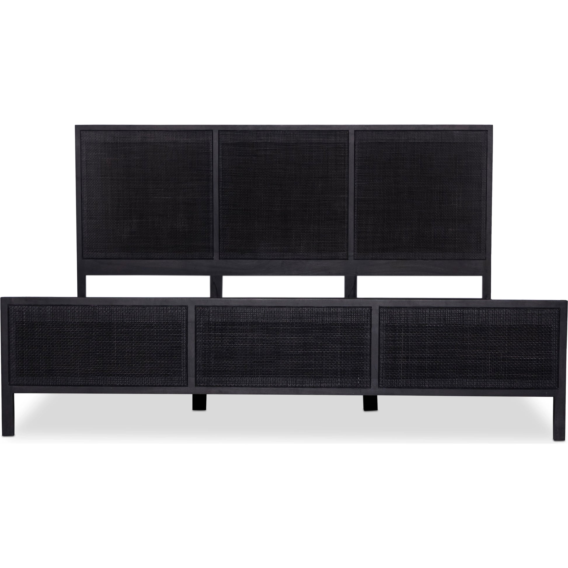 Sydney Bed by Four Hands. Made from cane, solid mango in a modern style.