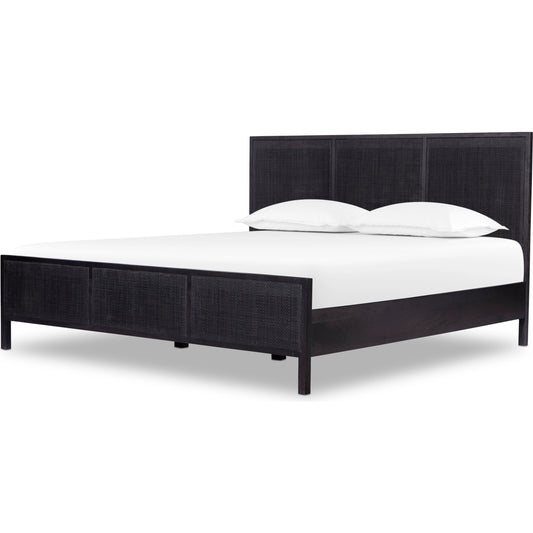 Sydney Bed by Four Hands. Made from cane, solid mango in a modern style.