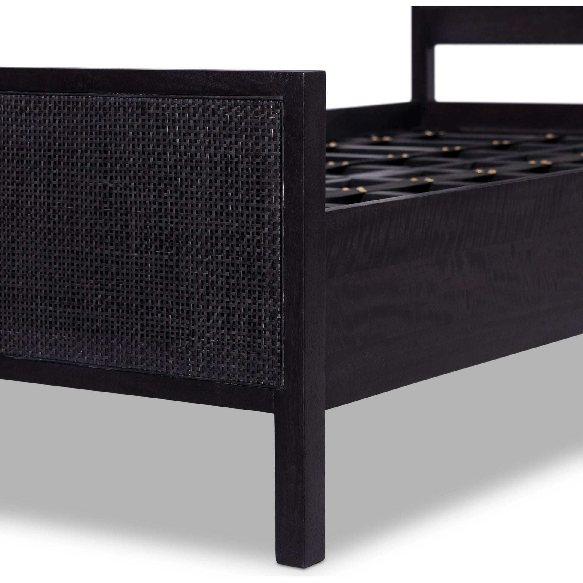 Sydney Bed by Four Hands. Made from cane, solid mango in a modern style.