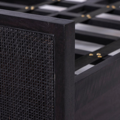 Sydney Bed by Four Hands. Made from cane, solid mango in a modern style.