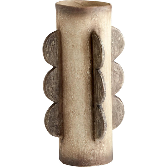 Moccasin Vase by Cyan Design in gray. Made from cement in a eclectic & global style.