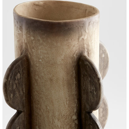 Moccasin Vase by Cyan Design in gray. Made from cement in a eclectic & global style.