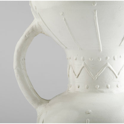 Ravine Pitcher Vase by Cyan Design in white. Made from terracotta in a cottage & farmhouse style.