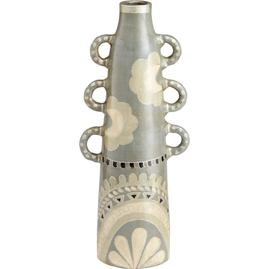 High Desert Vase by Cyan Design in olive green. Made from terracotta in a eclectic & global style.