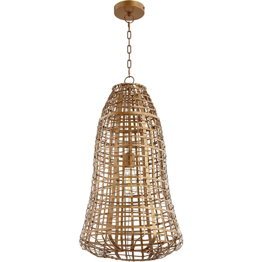 Grid Beacon Pendant by Cyan Design in antique brass. Made from galvanized iron in a eclectic & global style.