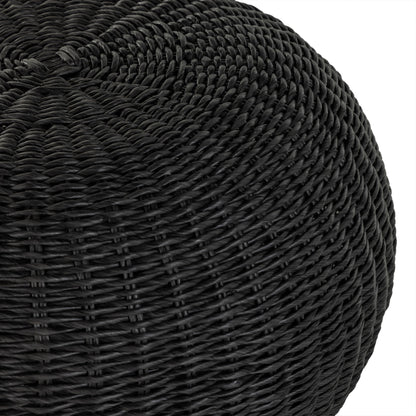 Phoenix Outdoor Accent Stool by Four Hands in vintage white. Made from 100% polyethylene, aluminum in a coastal style.