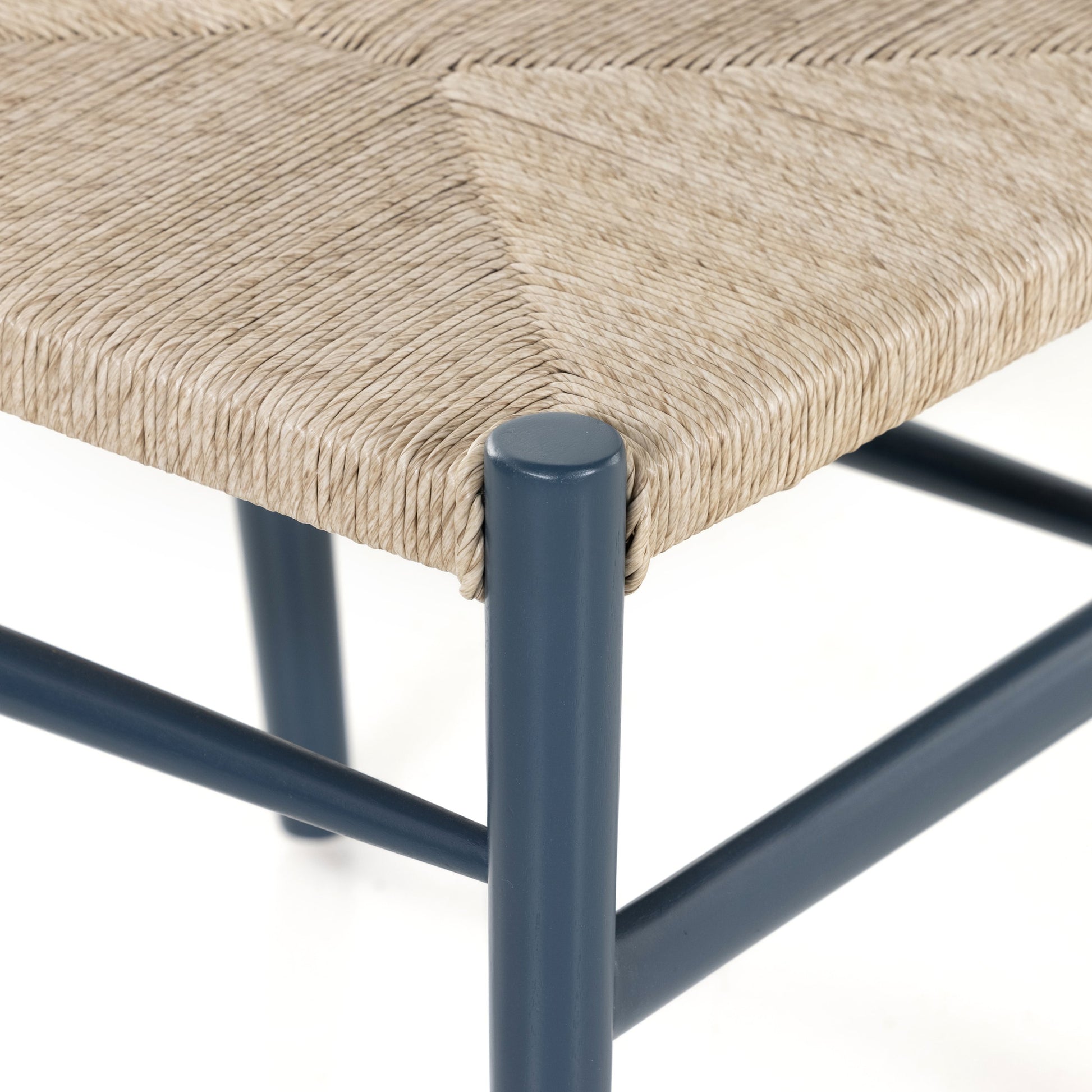 Muestra Dining Chair by Four Hands. Made from solid teak, 100% polyethylene in a coastal style.